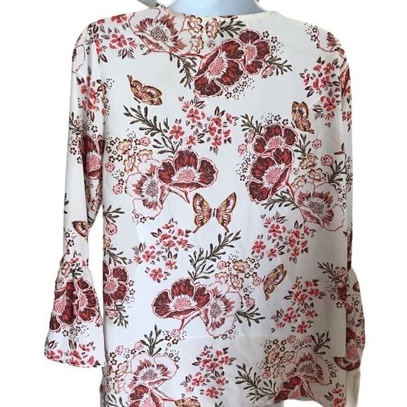 Gorgeous Floral Como Vintage Blouse, Size Small - Picture 2 of 3